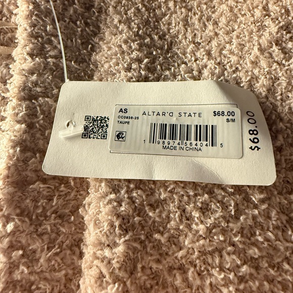 NWT 2pc SET Altar’d State Linden Teddy Cardigan and Pants - Picture 8 of 8